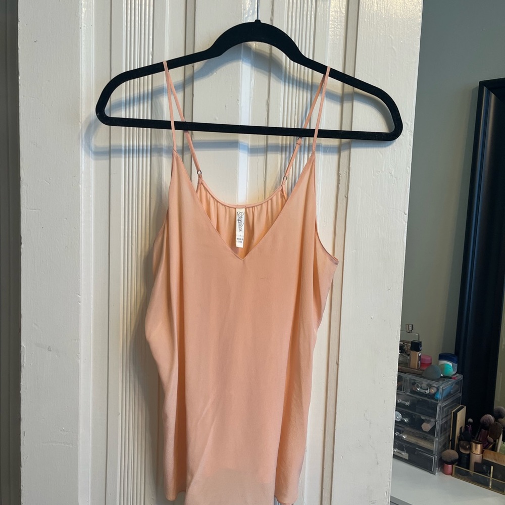 Pink camisole. 100% silk